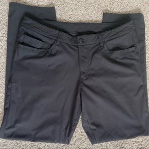 Mens Lululemon 36 x 32 ABC black slim fit pants
